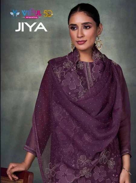 Jiya By Vipul Embroidered Designer Salwar Kameez Bulk Orders In India